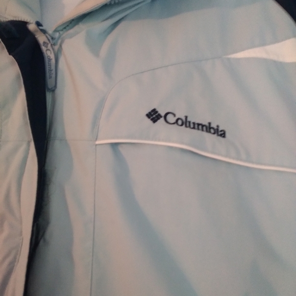 Columbia women's blue waterproof jacket size 1x - Picture 6 of 9